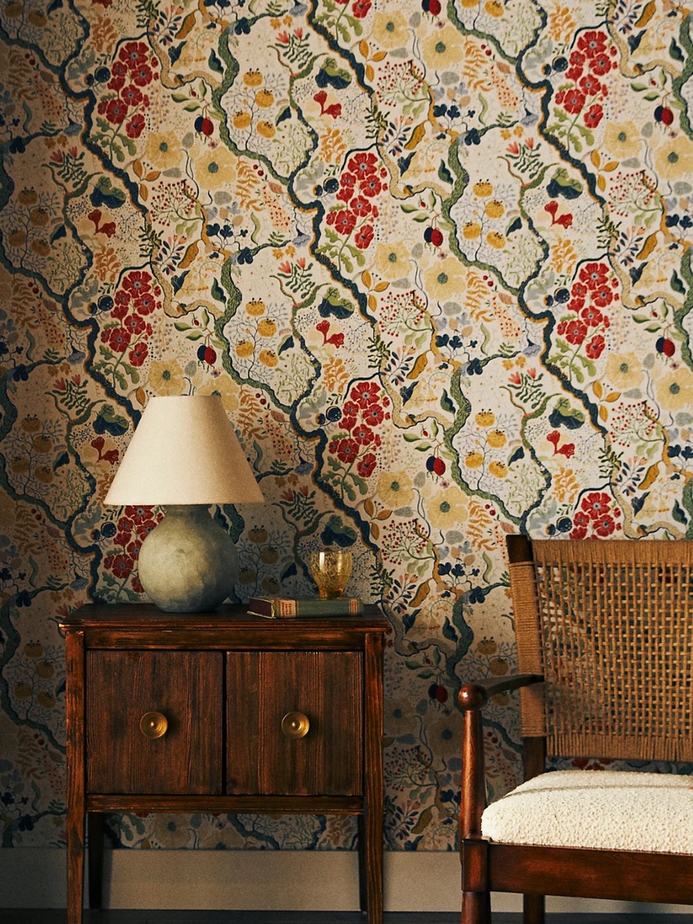 New Anthropologie Ann Floral Vines Wallpaper Mural